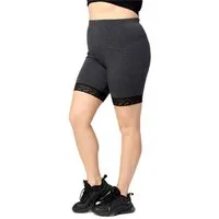 Merry Style Leggings Große Größen Damen kurze Tight mit Spitze aus Baumwolle MS10-459 (1-tlg)