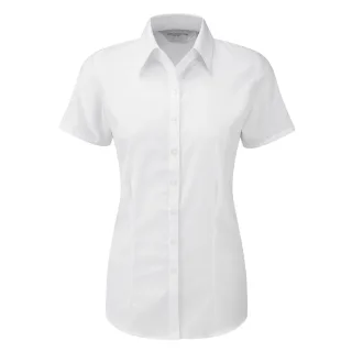 Russell - Bluse mit kurzen Ärmeln - Damen (Weiß)