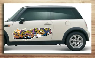 Aufkleber fürs Auto, Autoaufkleber Graffiti Style "Graffiti design"