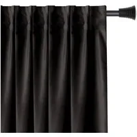 Restilo Gardine Gardine Multifunktionsband Kräuselband Vorhang Verdunkelnd Samt Textil (1 St), Kräuselband, verdunkelnd, Samt Textilien, mit Raffhalter