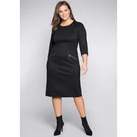 Sheego Jerseykleid Etuikleid 3/4-Arm