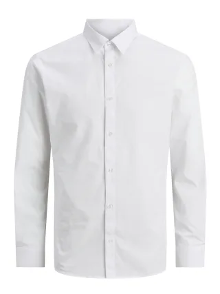 JACK&JONES - JJJOE SHIRT LS TC NOOS JNR White - Gr. - 140