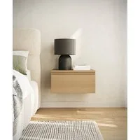 Selsey Nachttisch BEMMI, Wandnachttisch mit Schublade – schwebendes Design, matt, 48 cm breit