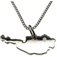 schmuckador Kette mit Anhänger 50cm Kette + Österreich mit Brillant in 925 Silber