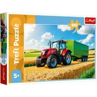 Trefl Puzzle Trecker mit Anhänger, 100 Teile, 100 Puzzleteile