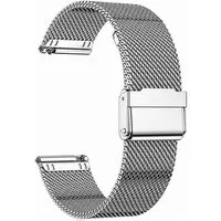 BOOD Uhrenarmband 20/22mm Uhrenarmband,Mesh-Edelstahl,Interlock-Sicherheitsverschluss