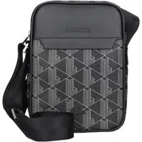 Lacoste Umhängetasche The Blend - vertical Umhängetasche 21.5 cm (monogram noir gris)
