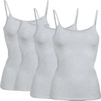 Erwin Müller Unterhemd Damen-Unterhemd 4er-Pack Single-Jersey Uni
