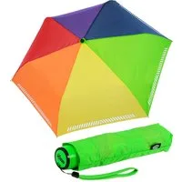 iX-brella Taschenregenschirm für Kinder Safety Reflex - reflektierende Streifen, manueller Öffnungsmechanismus, in vielen Farben