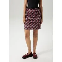 Aniston CASUAL Minirock mit trendfarbigen, grafischem Retro-Muster