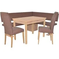 moebel-direkt-online Eckbankgruppe Schenkelmaß 150x182 cm, in vier attraktiven Farbkombinationen, (Spar-Set, 4tlg. Set)