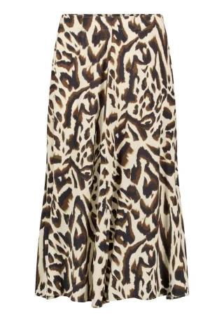 CARTOON - Midirock mit Animalprint beige - Gr. - 42