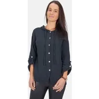 Seasons of April Hemdbluse Musselin Camila Oversized 100% Baumwolle Musselinbluse: Oversized, Halbarm & Kapuze