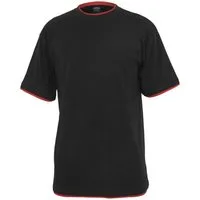 URBAN CLASSICS Kurzarmshirt Urban Classics Herren Contrast Tall Tee (1-tlg)