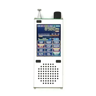 ATS120 ATS125 SI4732 ESP32 Bluetooth SSB FM 64-108MHz AM LSB USB All Band Radio Receiver + 2.4 inch TouchLCD