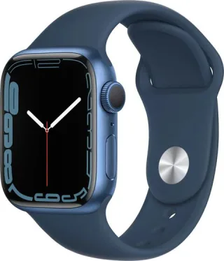 Apple Watch Series 7 41mm GPS Sportarmband blau Aluminiumgehäuse blau