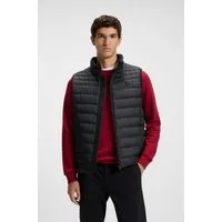BOSS ORANGE Steppweste Odeno Stehkragen, slim fit, kurze Länge