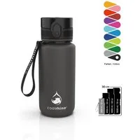 coolrhino Trinkflasche rhinoSport Tritan Sportflasche 350 ml, 650 ml, 1 liter, 1,5 l, Wasserflasche auslaufsicher für Sport, Outdoor, Schule und Fahrrad