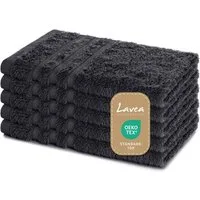 Lavea Gästehandtuch 5er Set Gästehandtücher, Elena Frottee, 30x50 cm Gästetuch, 100% Baumwolle (5er Set), 500 g/m² Frottier, weich & saugstark, pflegeleicht