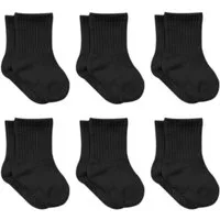 bistyle Socken für Babys Neugeborene Babysocken Jungen Mädchen Kurzsocken (Set, 6-Paar, 6er-Pack) gerippt Bio-Baumwolle GOTS zertifiziert 0-6 Monate bis 2-3 Jahre