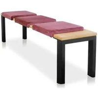 Lycce Bankauflage Klemmkissen, Sitzkissen 40cm breit, 35cm Klemmtiefe - weich gepolstert, (1 St), 1 Klemmleiste, verrutscht nicht, verschiedene Samt Farben
