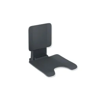 Hewi System 900 Einhängesitz 900.51.10460AF 450 x 533 x 637 mm, Edelstahl pulverbeschichtet anthrazit matt, matt anthraziter Kunststoff
