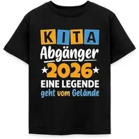 Spreadshirt T-Shirt Kita Abgänger 2026 Legende Geht Vom Gelände Kinder T-Shirt (1-tlg)