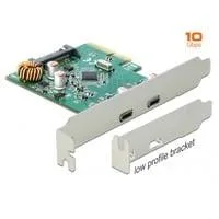 PCIe x4 > 2x extern USB 3.2 Gen 2 Typ-C, USB-Controller