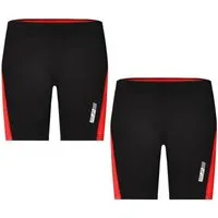 James & Nicholson Laufhose Doppelpack kurze Damen Laufhose Ladies' Running Short Tights JN477 (Doppelpack, 2er-Pack) Weiche, elastische Qualität mit Elasthan