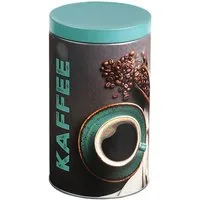 Kesper Kaffeedose KAFFEEDOSE Ø10cm aus Metall Vorratsdose Blechdose (Türkis-08), Teedose Aufbewahrungsdose Tee Kaffee Dose Behälter Halter