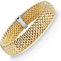 HOPLO Goldarmband Goldkette Armkette Breite 14,0mm - 585-14 Karat Innendurchmesser 50mm, Made in Germany