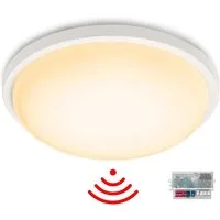 FIVMEN LED Deckenleuchte Deckenlampe 15W/24W Wandleuchte mit Bewegungsmelder, LED fest integriert, Kaltweiß/Warmweiß, Rund/Eckig