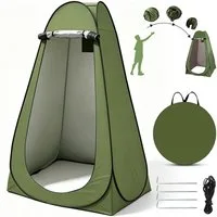 AKKEE Faltzelt Duschzelt Camping Duschzelt, Personen: 1, Automatisches Faltzelt mit Wind-/Regen-/Sonnenschutz