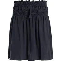 Vishes A-Linien-Rock Damen Rock knielang Basic-Rock Baumwoll-Rock Einfarbig Schlicht Boho, Hippie, Yoga Style