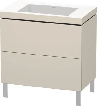 Duravit L-Cube c-bonded Set bodenstehend Taupe 800x480x698 mm - LC6937N8383 LC6937N8383