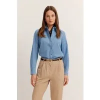bugatti Hemdbluse aus elastischer Baumwolle