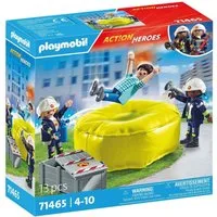 Playmobil® Feuerwehrleute mit Luftkissen (71465), Action Heroes Konstruktions-Spielset, (13 St), Made in Europe