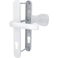 Alpertec Drückergarnitur Alpertec Schmalrahmengarnitur Oval Drücker/Knopf