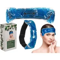 LK Trend & Style Kühlpad Kühlmanschette Stirnband für den Kopf, richtig gut auch für Mückenstiche 1-tlg., Set-Preis bei 2 Stück, wohltuende Kälte kann Migräne mildern