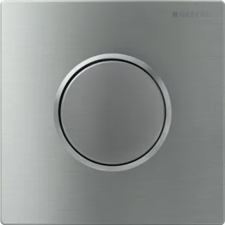 Geberit Urinal-Steuerung mit pneumatischer Spülauslösung Betätigungsplatte Sigma10 Edelstahl gebürst 116015SN1