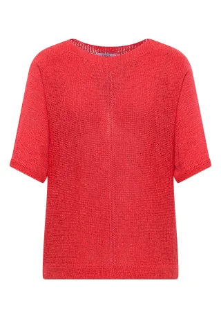 CECIL - Dolman Pullover mit U-Boot-Ausschnitt coral - Gr. - L