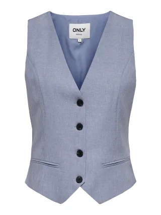 ONLY - ONLLINDA S/L MEL FIT WAISTCOAT TLR NOOS Vintage Indigo - Gr. - 38