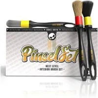 Nuke Guys Autowaschbürste Reinigungspinsel Auto Nuke Guys Interior Brush Set, Auto Innenraumreinigung, (3-tlg), Detailing Pinsel - Innenraum Pinselset