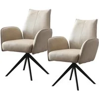 HTI-Living Esszimmerstuhl Esszimmerstühle 2er Set drehbar (Set, 2 St), Stuhl mit Armlehnen
