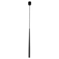 Licht-Erlebnisse Pendelleuchte PIANO, ohne Leuchtmittel, Schwarz Metall Ø 5,2cm schmal H: max. 140cm verstellbar