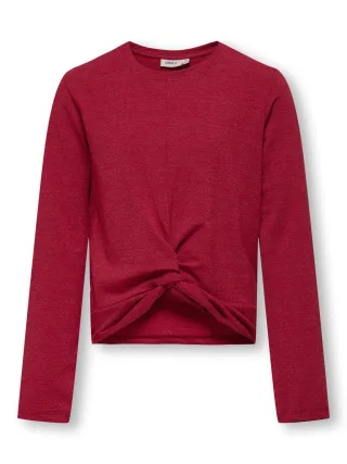 KIDS ONLY - KOGROMA L/S GLITTER KNOT TOP JRS - Gr. - 164