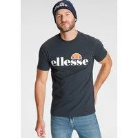 Ellesse T-Shirt SL PRADO TEE mit Logodruck, Kurzarm, schmale Basic-Passform, hüftlange Schnittform