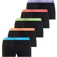 Bruno Banani Boxer Boxershorts für Herren (Packung, 5-St) mit schmalen Streifen und Logoschriftzug im Bund