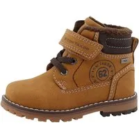 TOM TAILOR Winterstiefelette Klettboots, Schnürboots mit Kontrastbesatz