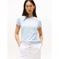 Tommy Hilfiger Kurzarmshirt SCRIPT REG C-NK SS T-SHIRT Baumwolle